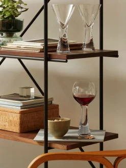 Set di 2 bicchieri da liquore in vetro soffiato Moya