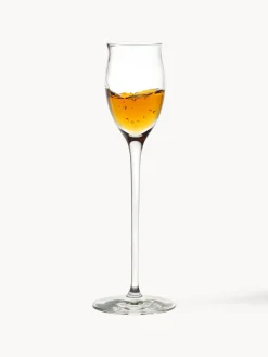 Set di 6 bicchieri da liquore in cristallo Quatrophil