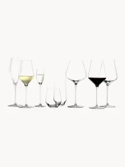 Set di 6 bicchieri da liquore in cristallo Quatrophil
