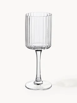 Set di 4 bicchieri da liquore in vetro soffiato Aleo