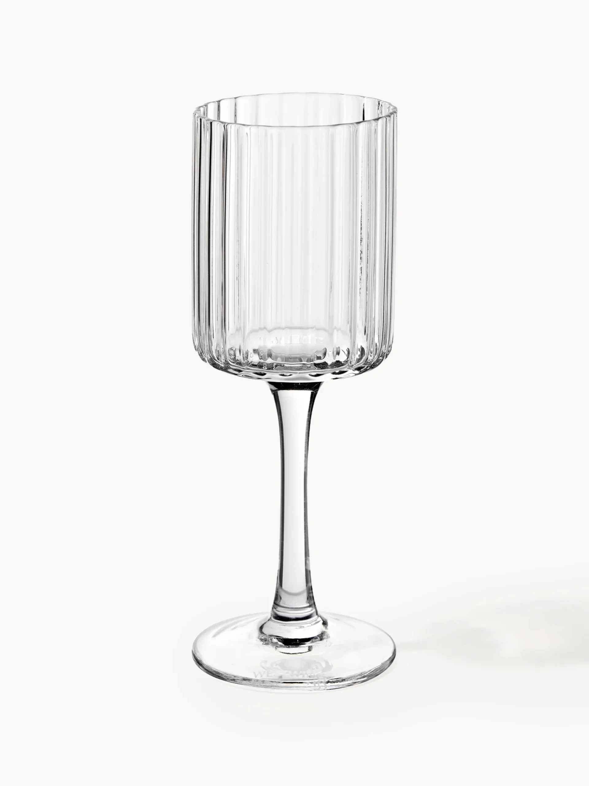Set di 4 bicchieri da liquore in vetro soffiato Aleo