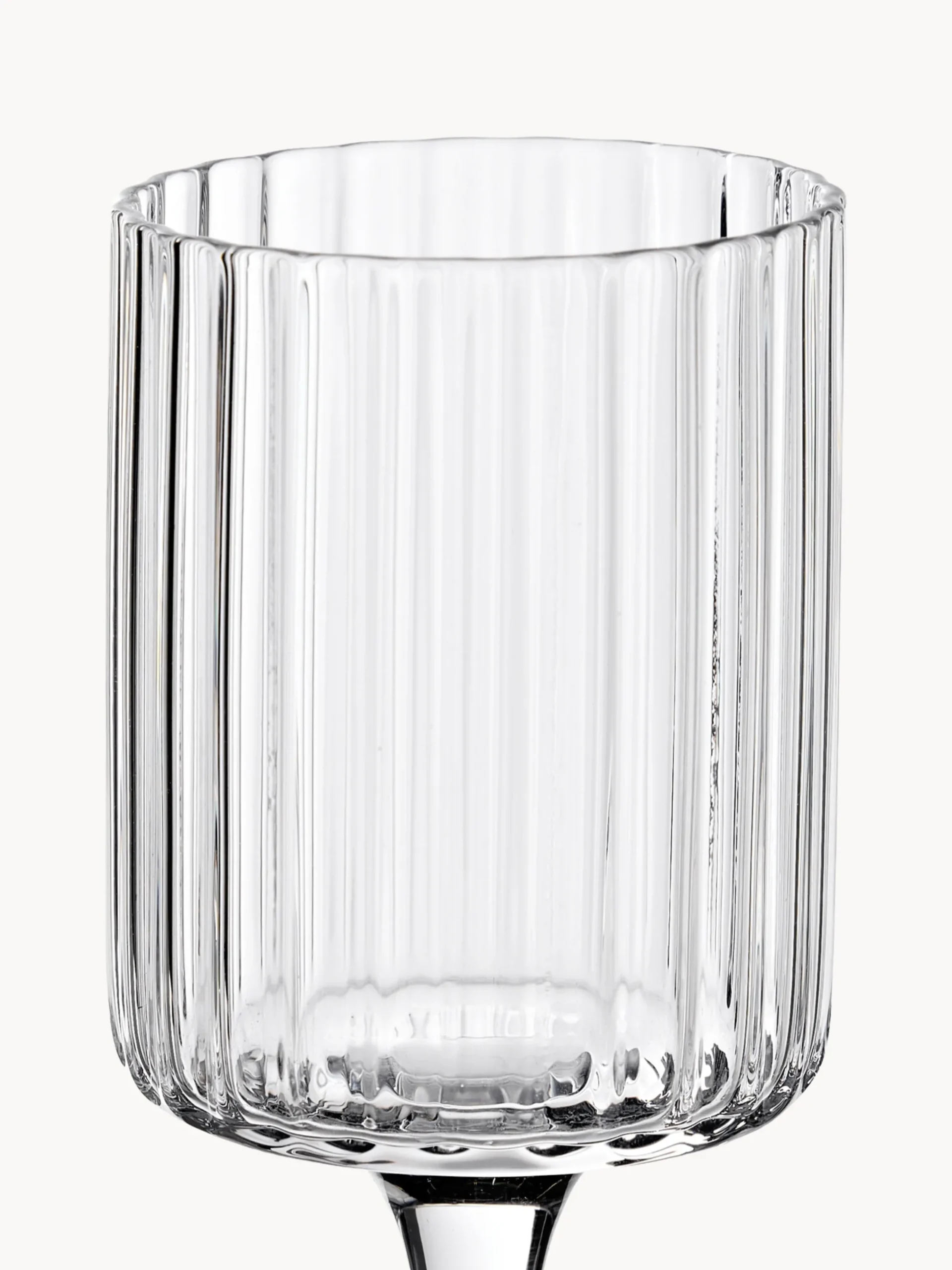 Set di 4 bicchieri da liquore in vetro soffiato Aleo