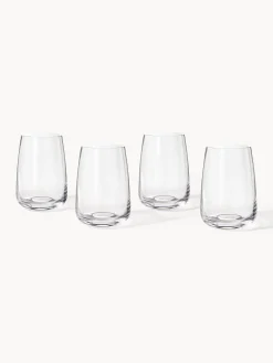 Set di 4 bicchieri da long drink in vetro soffiato Ellery