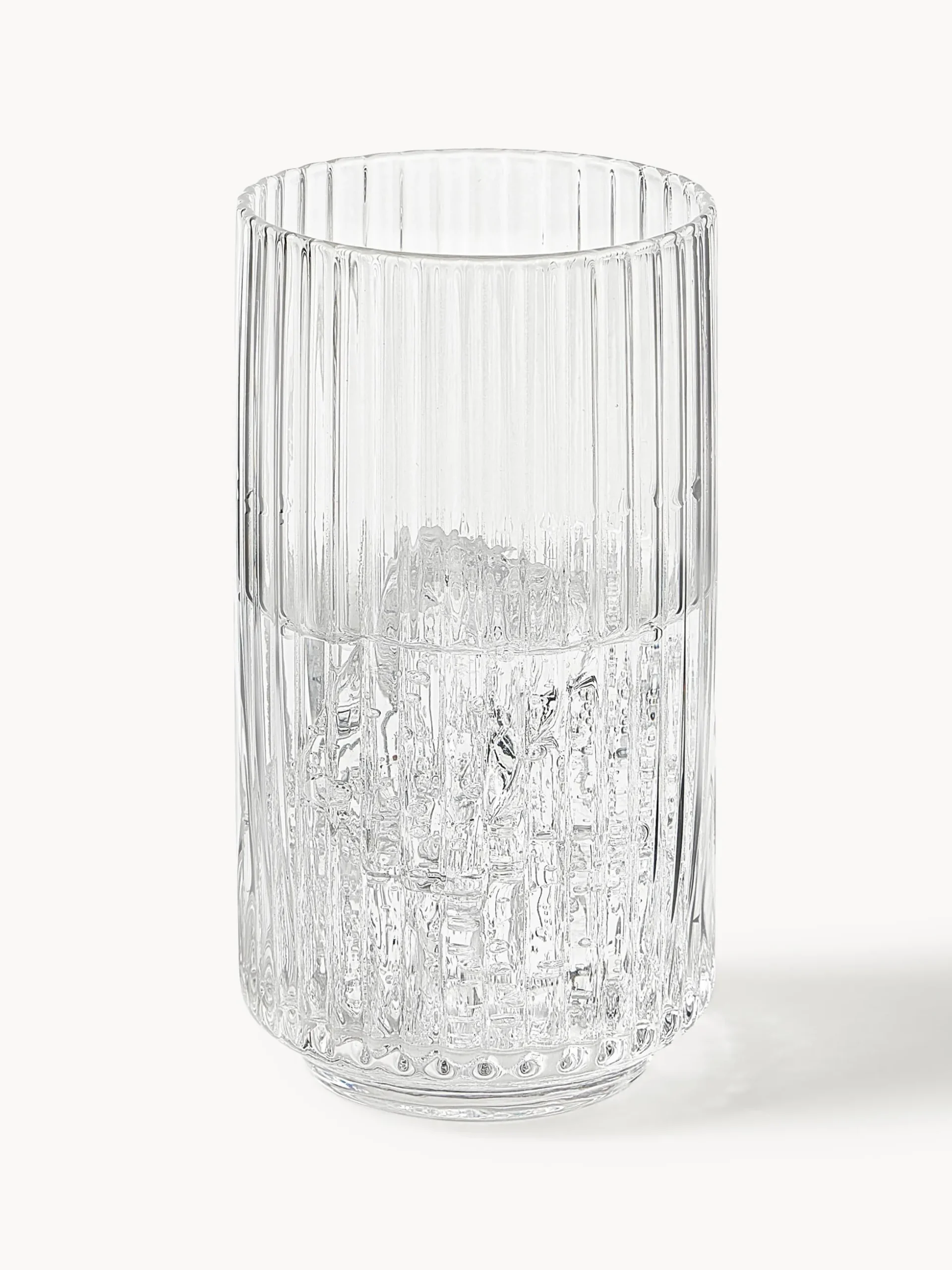 Set di 4 bicchieri da long drink in vetro soffiato Aleo