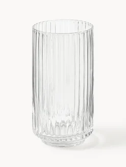 Set di 4 bicchieri da long drink in vetro soffiato Aleo