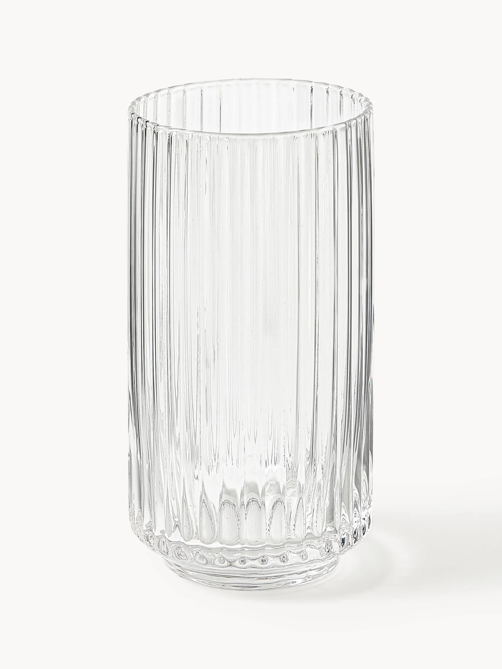 Set di 4 bicchieri da long drink in vetro soffiato Aleo