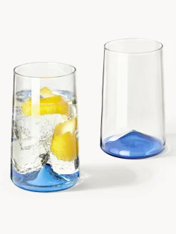 Set di 4 bicchieri da long drink in vetro soffiato borosilicato Hadley