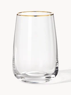 Set di 4 bicchieri da long drink in vetro soffiato Ellery