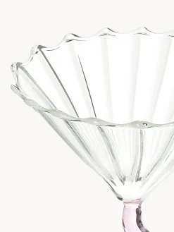 Set di 2 bicchieri da Martini in vetro borosilicato Curve