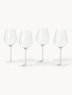 Set di 4 bicchieri da vino bianco in cristallo Galilee