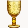 Set di 6 bicchieri da vino con motivo in rilievo Geometrie