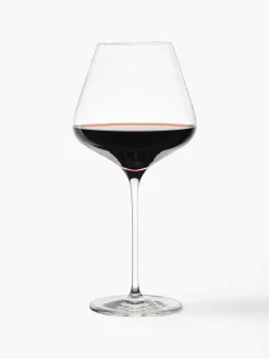 Set di 6 bicchieri da vino rosso in cristallo Quadrophil