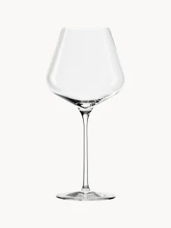 Set di 6 bicchieri da vino rosso in cristallo Quadrophil