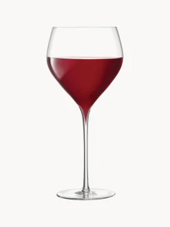 Set di 2 bicchieri da vino rosso in vetro soffiato Savoy