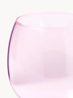 Set di 4 bicchieri da vino rosso in vetro soffiato Karisa