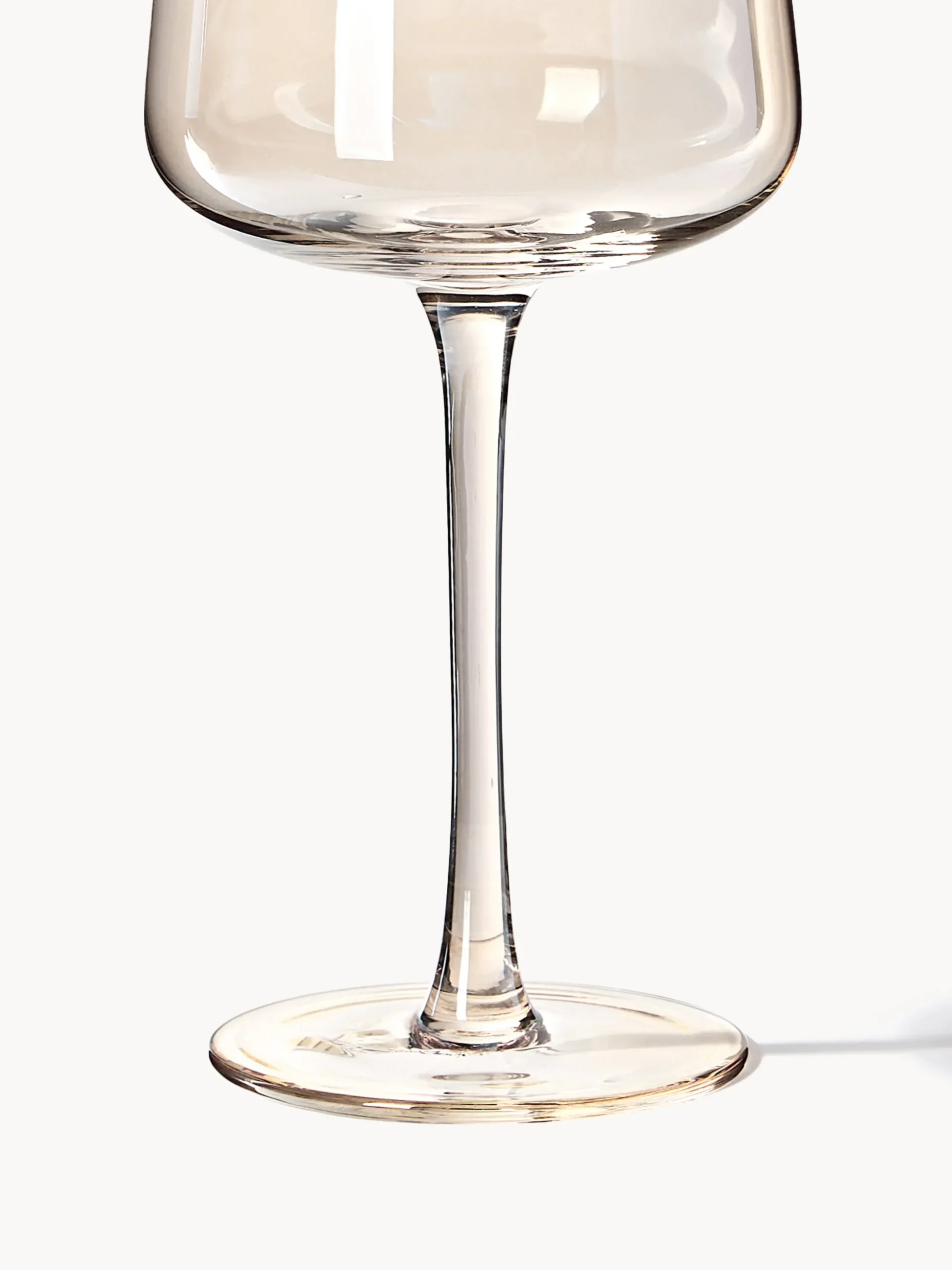 Set di 4 bicchieri da vino bianco in vetro soffiato Ellery