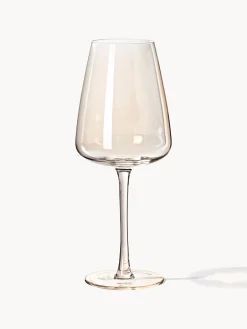 Set di 4 bicchieri da vino bianco in vetro soffiato Ellery