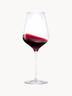 Set di 6 bicchieri da vino rosso in cristallo Quadrophil