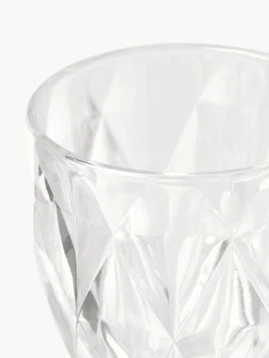 Set di 4 bicchieri da vino con motivo strutturato Colorado