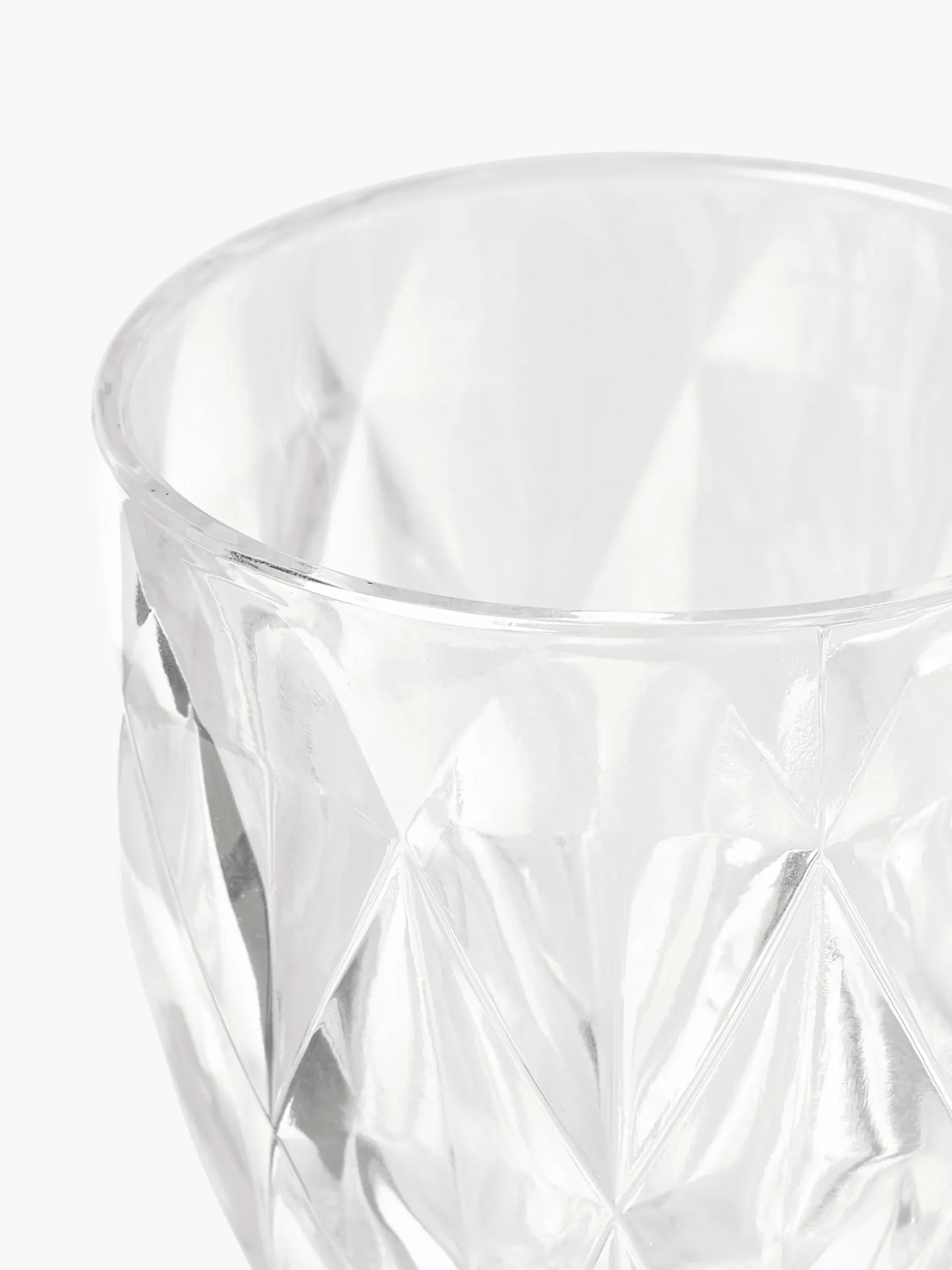 Set di 4 bicchieri da vino con motivo strutturato Colorado