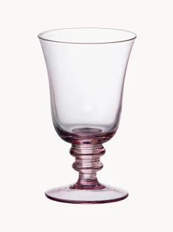Set di 2 bicchieri da vino in vetro soffiato Leopold