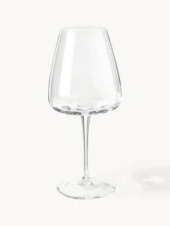 Set di 4 bicchieri da vino rosso in vetro soffiato Ellery