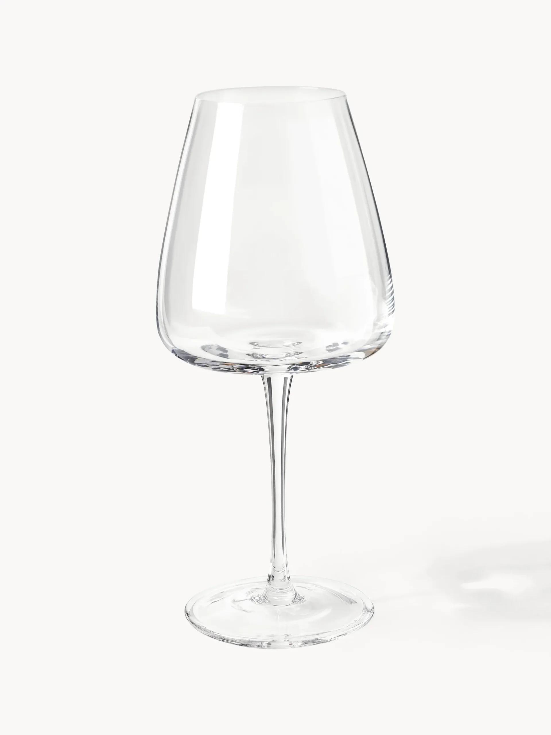 Set di 4 bicchieri da vino rosso in vetro soffiato Ellery