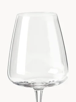 Set di 4 bicchieri da vino rosso in vetro soffiato Ellery