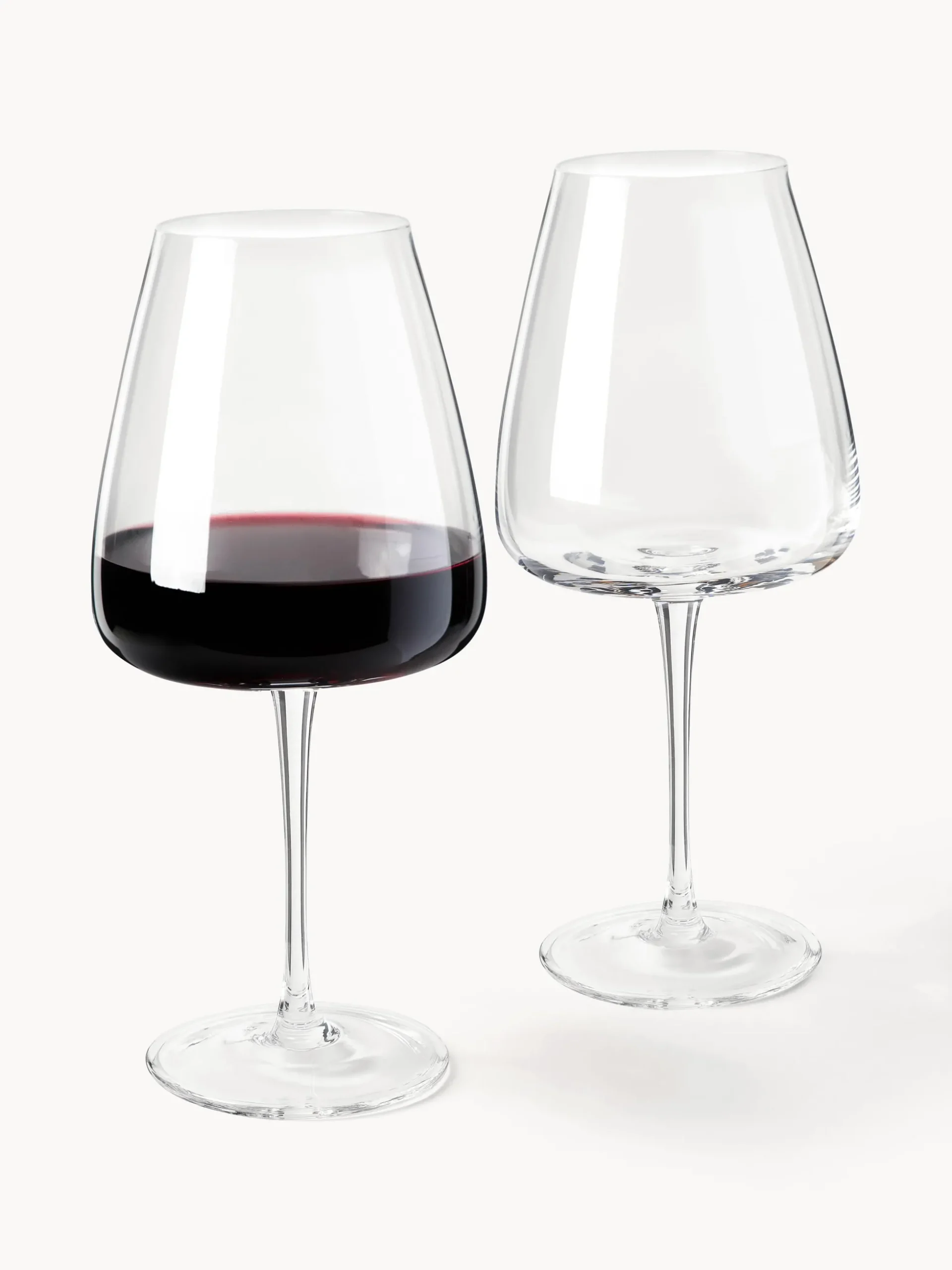 Set di 4 bicchieri da vino rosso in vetro soffiato Ellery