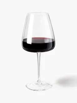 Set di 4 bicchieri da vino rosso in vetro soffiato Ellery