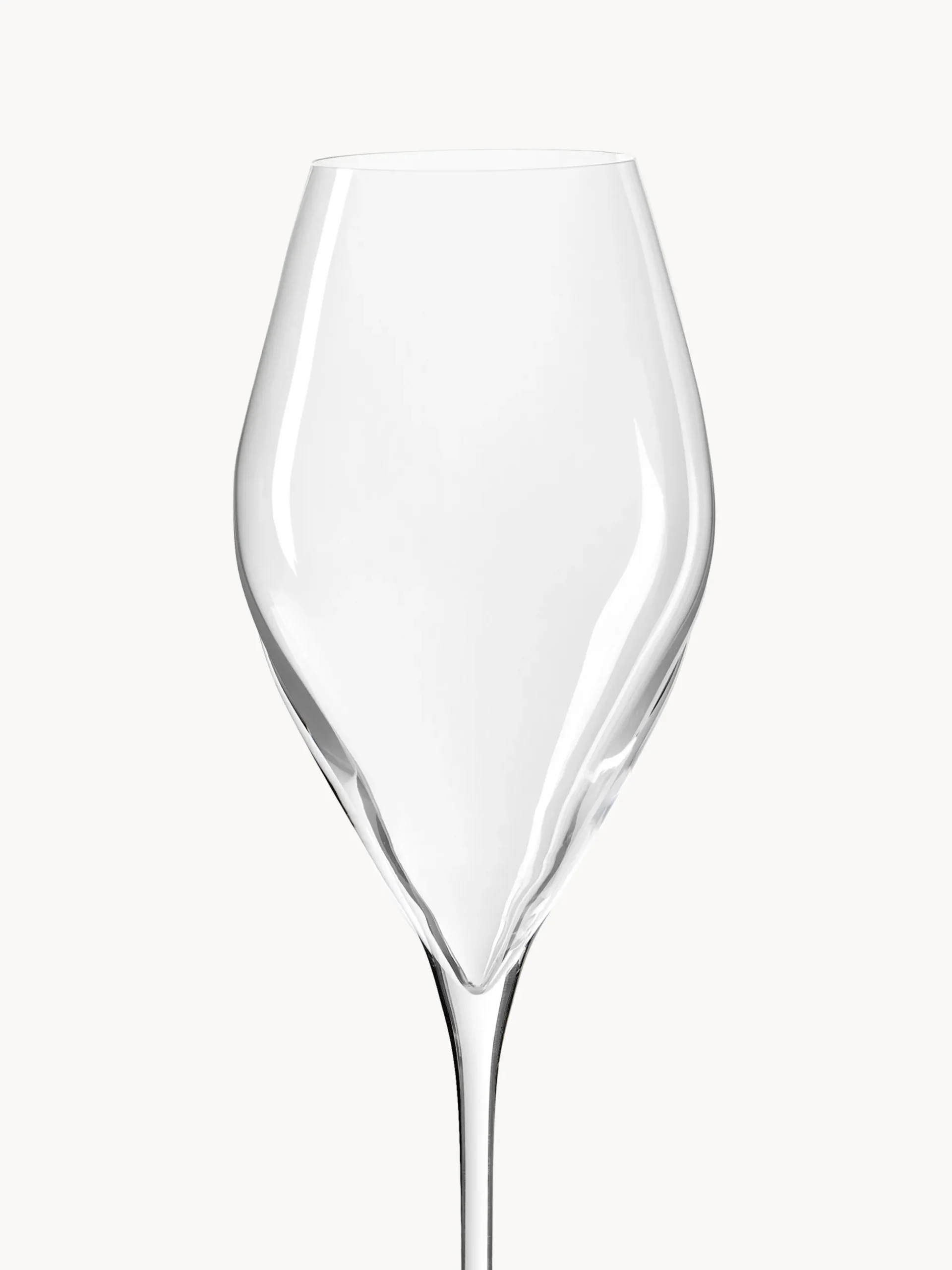 Set di 4 bicchieri da vino bianco in cristallo Silvio