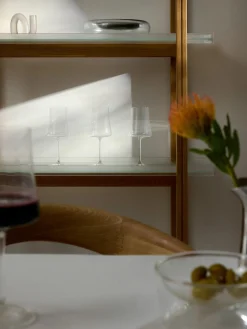Set di 6 bicchieri da vino rosso in cristallo Gwenda