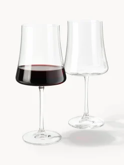 Set di 6 bicchieri da vino rosso in cristallo Gwenda