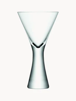 Set di 2 bicchieri da vino rosso in vetro soffiato Moya