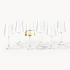 Set di 6 bicchieri da vino bianco in cristallo Gwenda