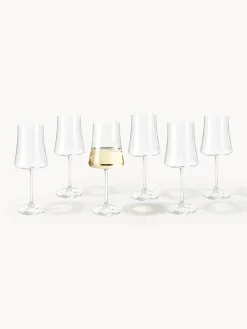 Set di 6 bicchieri da vino bianco in cristallo Gwenda