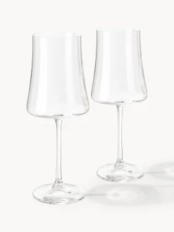 Set di 6 bicchieri da vino bianco in cristallo Gwenda