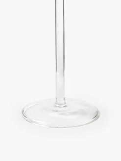 Set di 4 bicchieri da vino bianco in vetro soffiato Limon