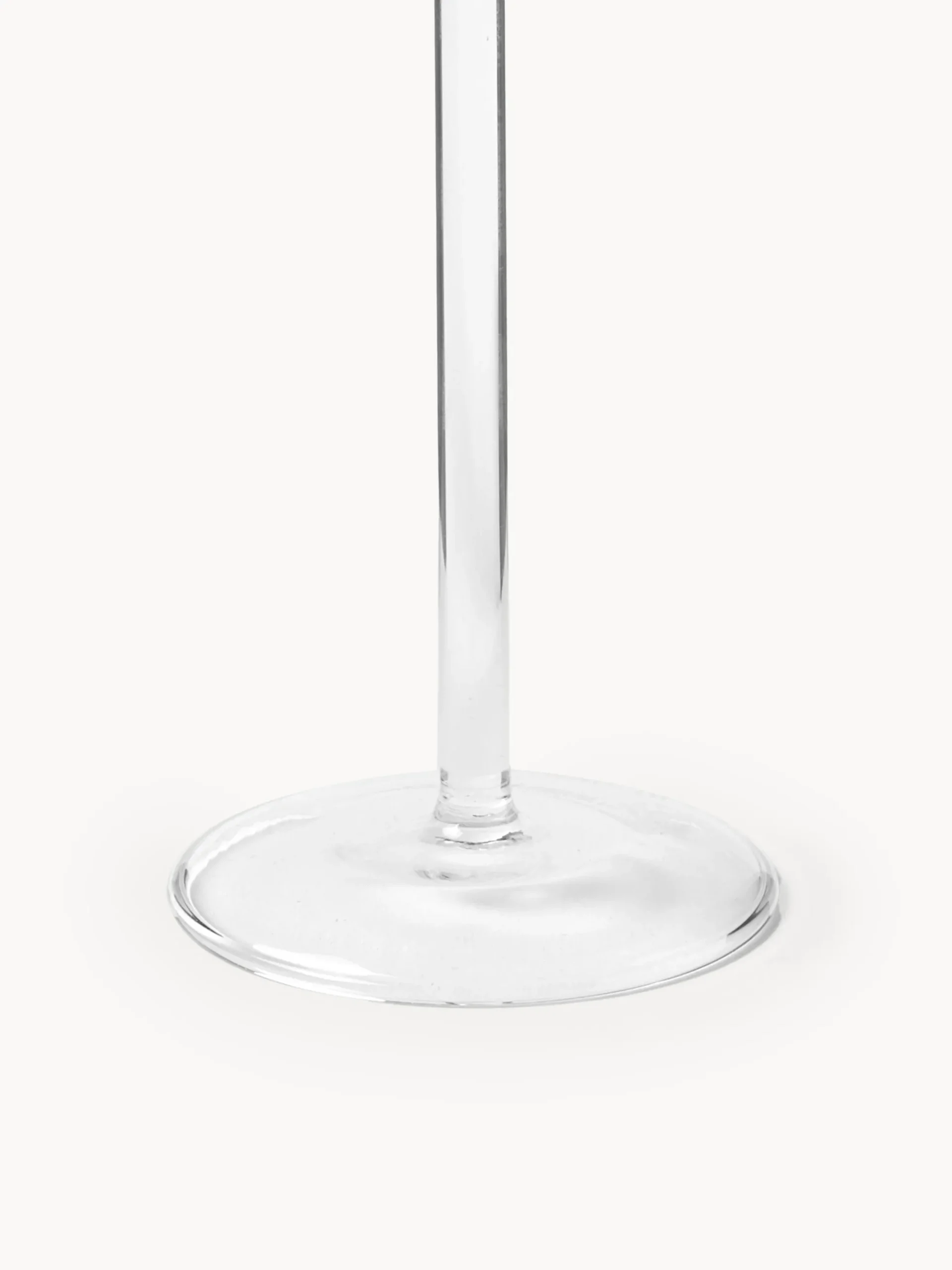 Set di 4 bicchieri da vino bianco in vetro soffiato Limon