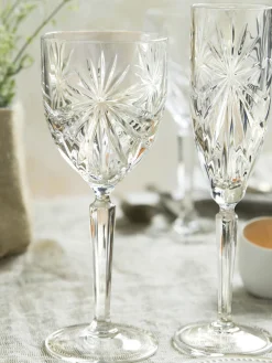 Set di 6 bicchieri da vino bianco in cristallo Oasis