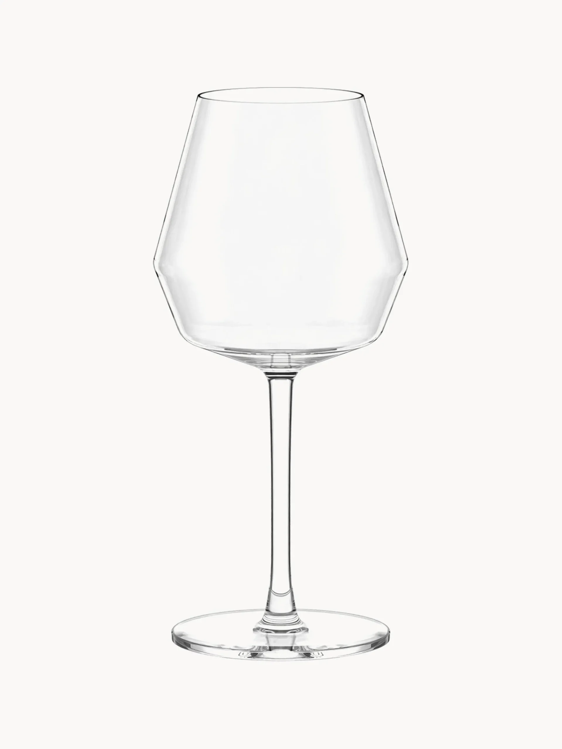 Set di 6 bicchieri da vino rosso in cristallo Celestia