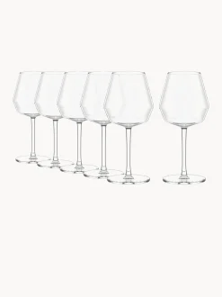 Set di 6 bicchieri da vino rosso in cristallo Celestia