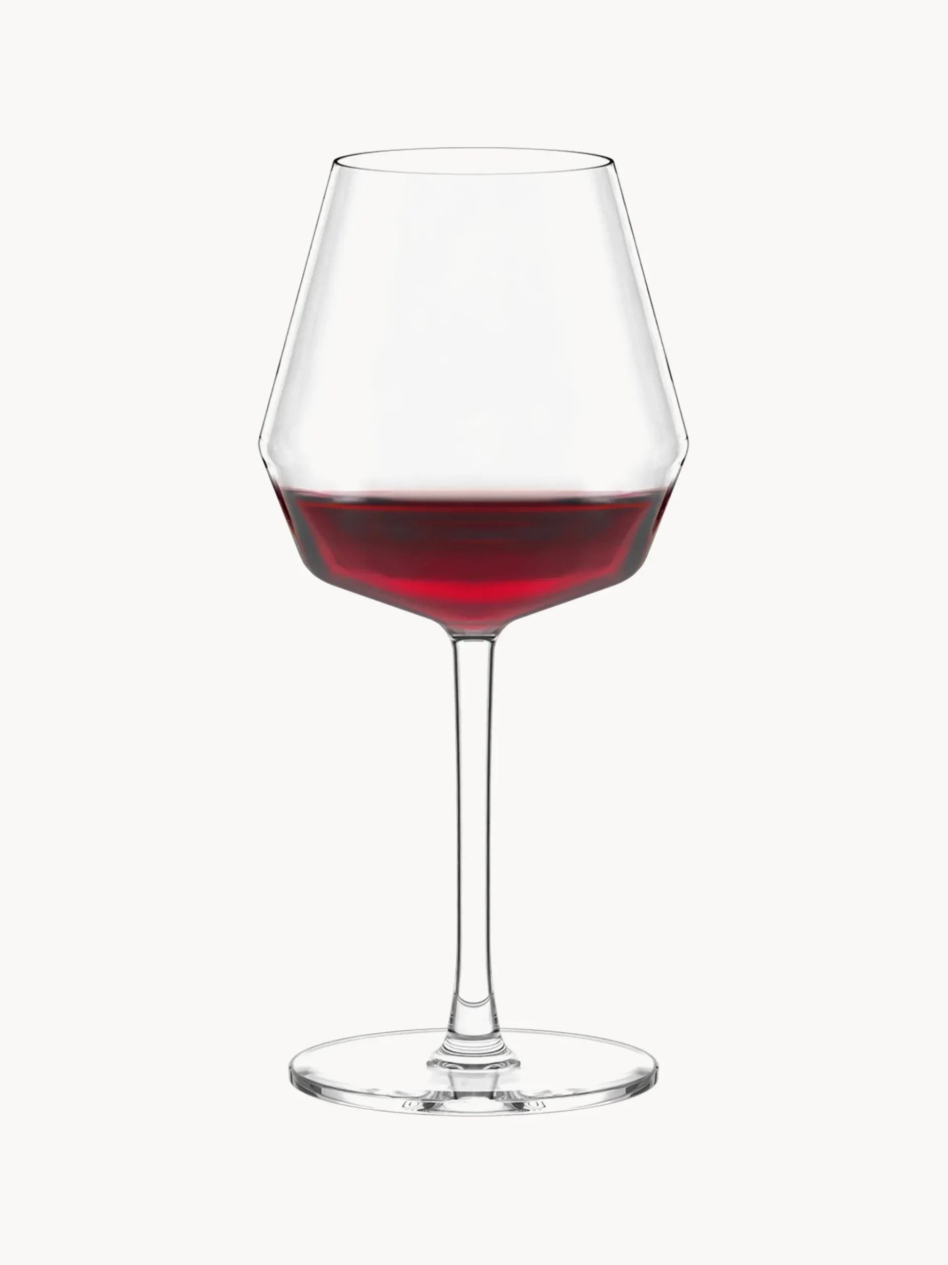 Set di 6 bicchieri da vino rosso in cristallo Celestia