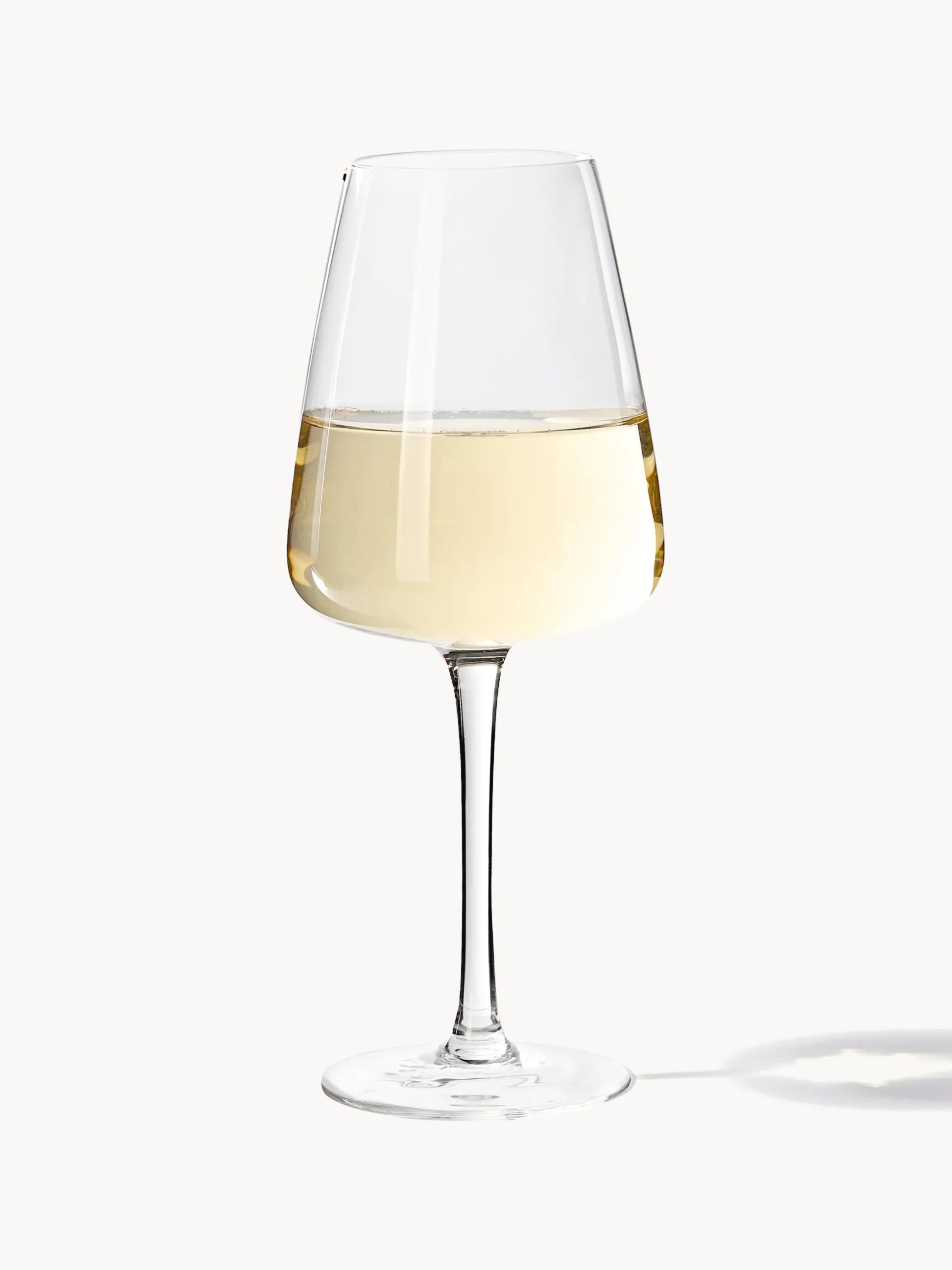 Set di 4 bicchieri da vino bianco in vetro soffiato Ellery