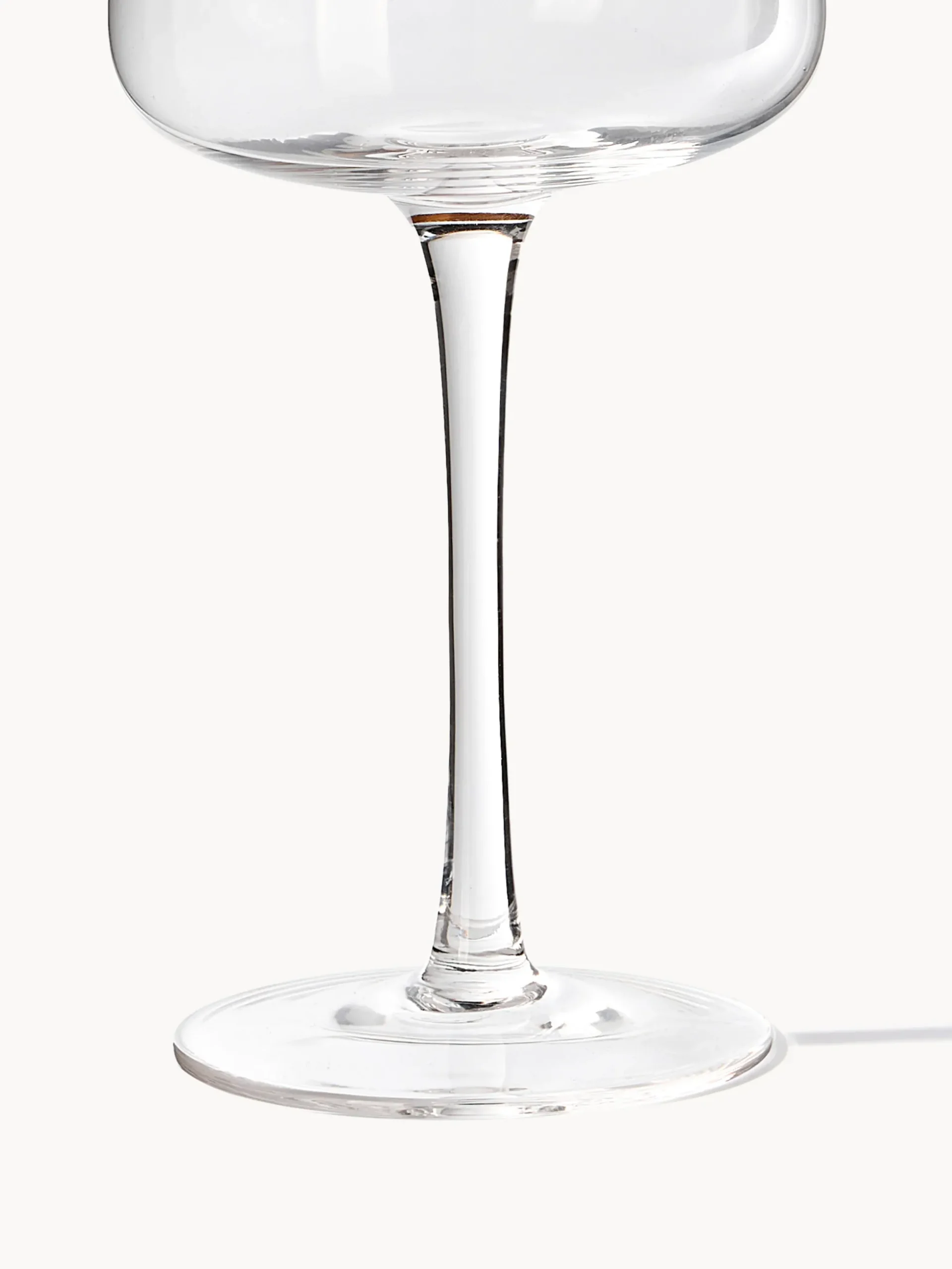 Set di 4 bicchieri da vino bianco in vetro soffiato Ellery