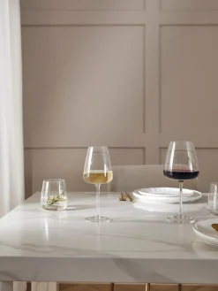 Set di 4 bicchieri da vino bianco in vetro soffiato Ellery