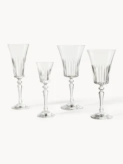 Set di 4 bicchieri da vino bianco in cristallo Alessio