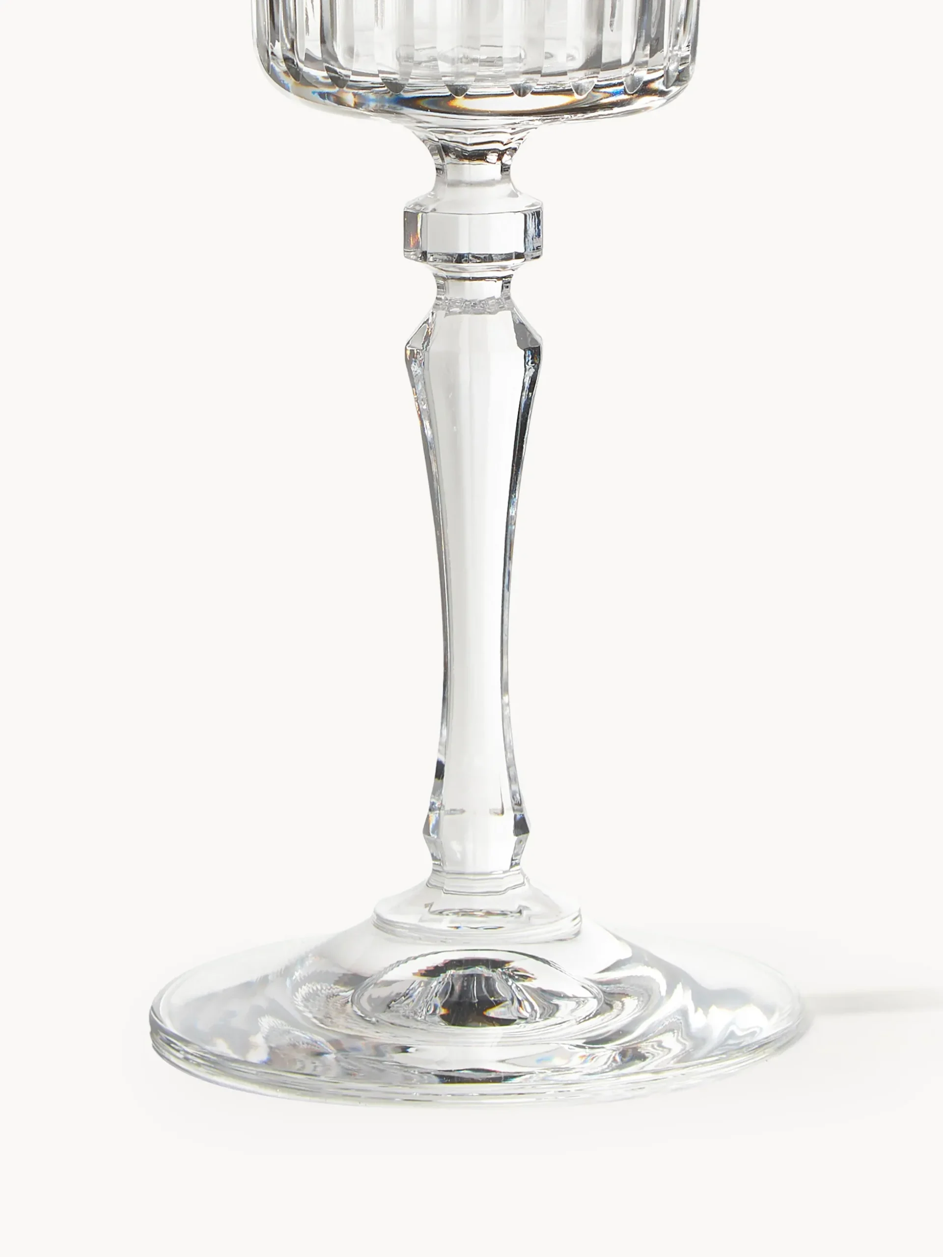 Set di 4 bicchieri da vino bianco in cristallo Alessio