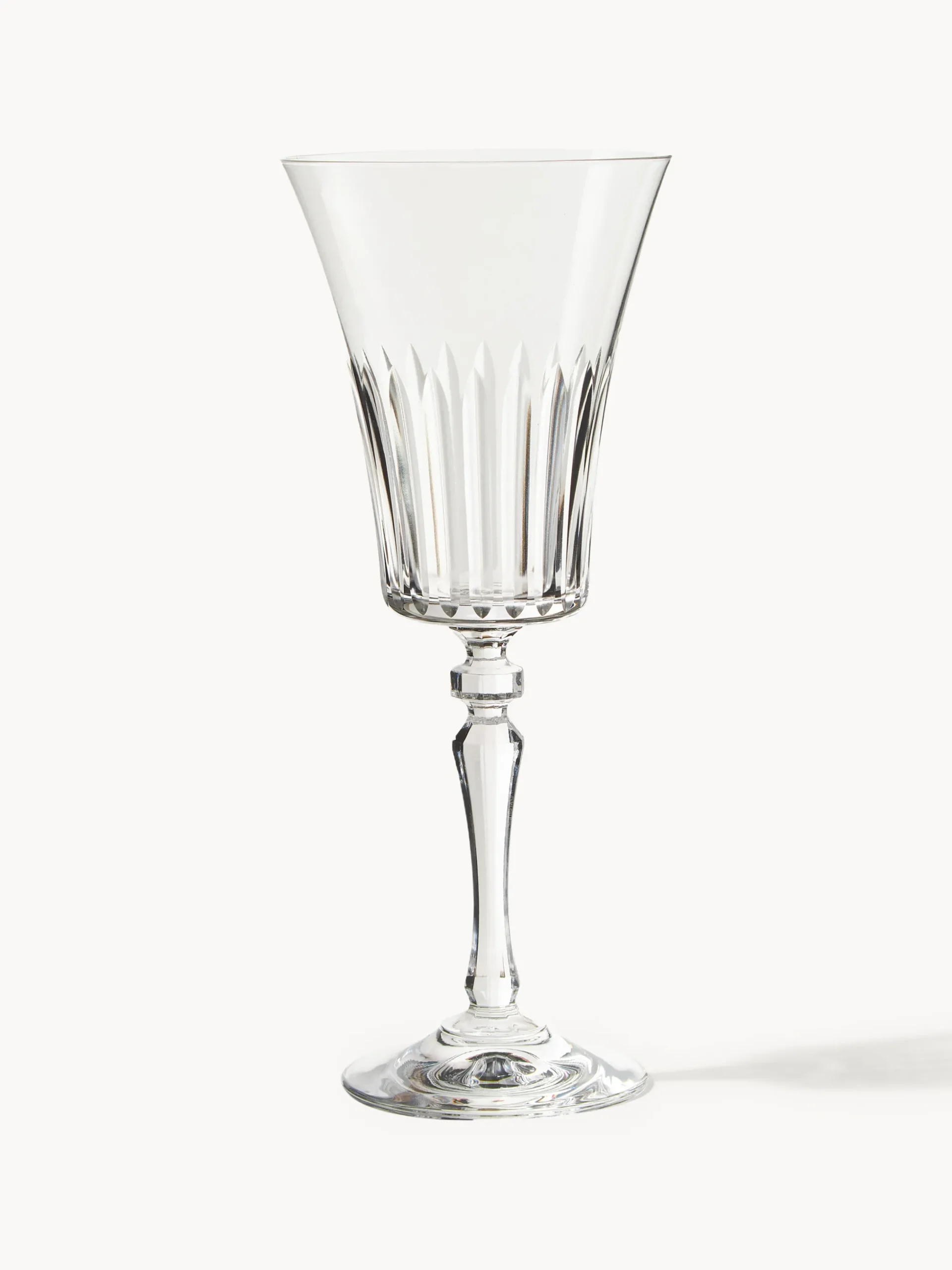 Set di 4 bicchieri da vino bianco in cristallo Alessio