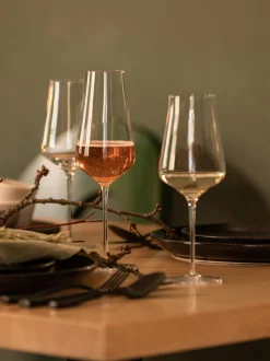 Set di 2 bicchieri da vino bianco fatti a mano Duo